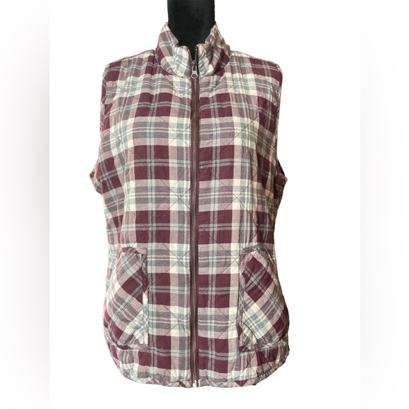Maurices Jackets & Blazers - Maurice’s Plaid Quilted Puffer Vest